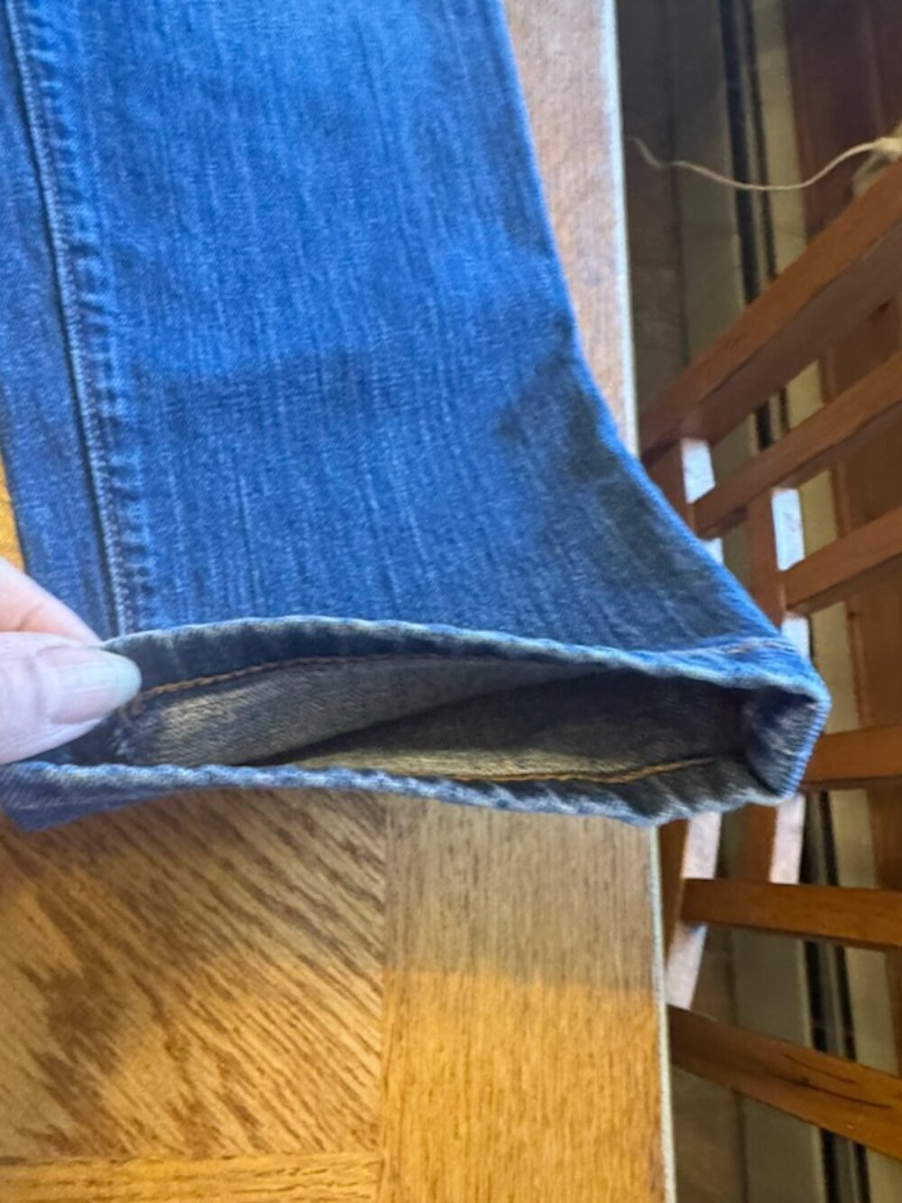 LOFT Button Down Fly Distressed Jeans Size 28P (WJLFT) - Picture 9 of 9